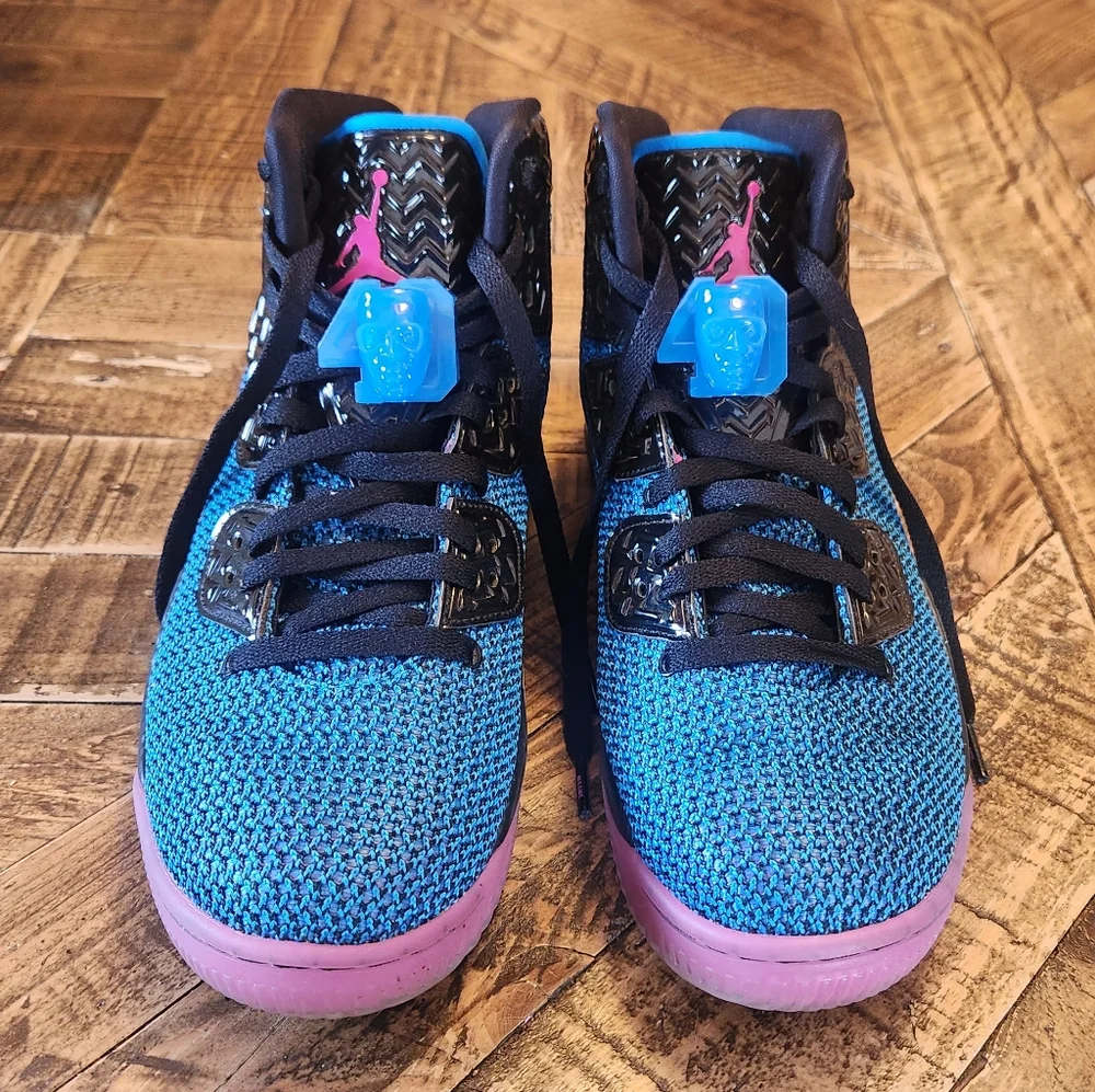 Air Jordan Spike Forty 'Photo Blue' 819952-029 Mens Blue And Pink Nike Air 10 - Picture 3 of 16